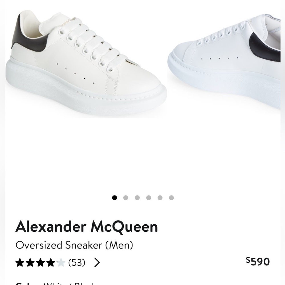 Alexander McQueen Oversized Sneakers- Men’s but I wear women’s 10 (40.5)